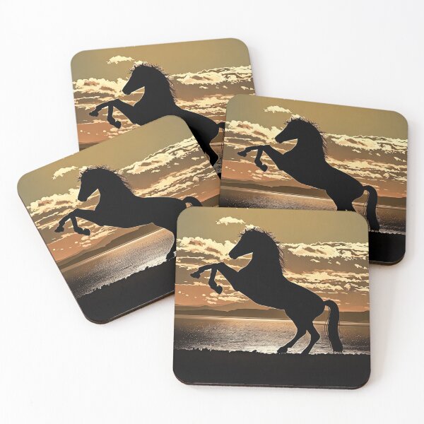 Item preview, Rearing Horse at Sunset designed and sold by tomorrowsart.