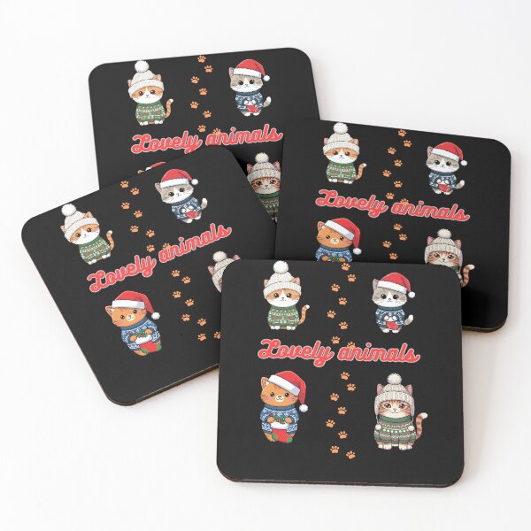 Item preview, Lovely animals Cute Christmas cats in festive outfits  designed and sold by MegiSmile.