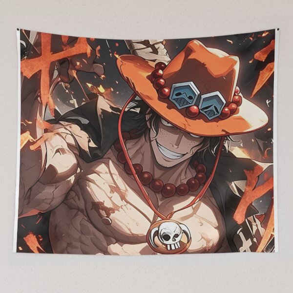 Item preview, Ace- Flame Warrior Outlaw – Fire Fist Anime Hero Art designed and sold by Dyan4.