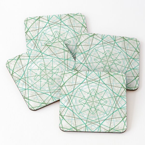Item preview, Multicolor Green and Turquoise Modern Abstract Design designed and sold by Jeanna’s Designs.