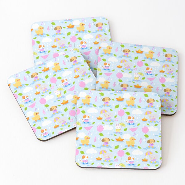 Item preview, Baby Shower Rainy Parade Pattern designed and sold by KJackArtwork.