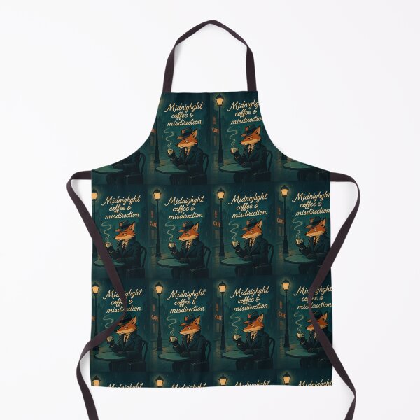Item preview, Midnight Coffee & Misdirection — Retro Fox Noir Detective Art designed and sold by WhimsyByPaul.redbubble.com.