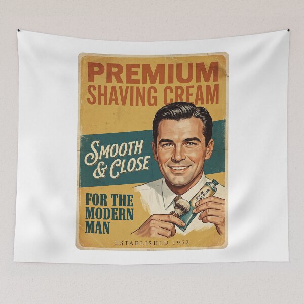 Item preview, Smooth Since ’52: Retro Shave for the Modern Man designed and sold by ForeverPrintsOK.