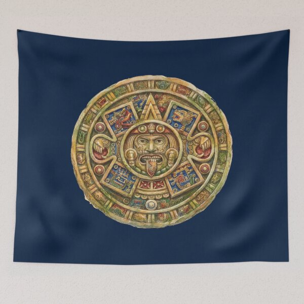 Item preview, Watercolor Aztec Calendar designed and sold by SAUHER.