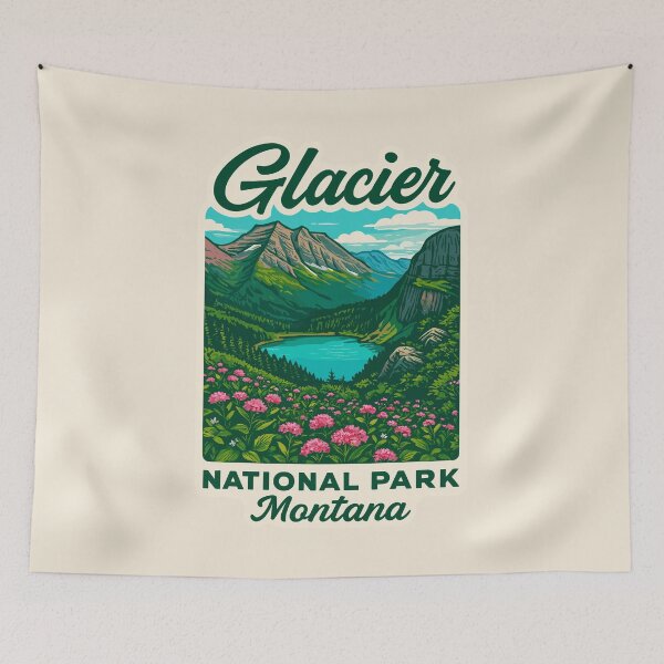 Item preview, Glacier National Park Sticker designed and sold by Gideon Emmerich.