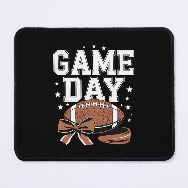 Item preview, Game Day Coquette Bow Football Checkered Women Kids  designed and sold by MarryIsMonth.