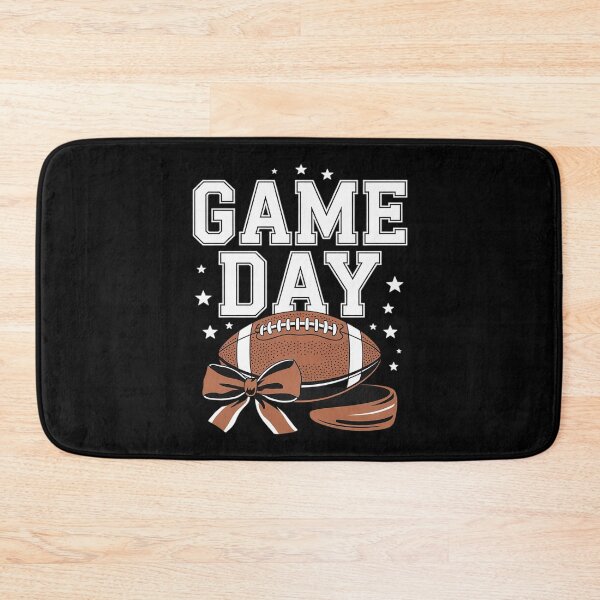 Item preview, Game Day Coquette Bow Football Checkered Women Kids designed and sold by MarryIsMonth.