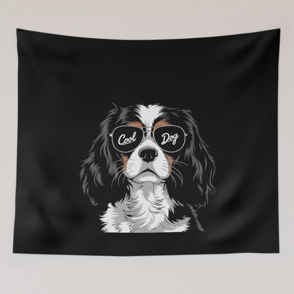 Item preview, Cavalier King Charles Spaniel with Sunglasse  designed and sold by AquaKiev.