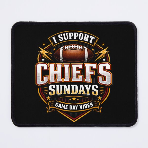 Item preview, I support Chiefs Sundays Game Day Vibes designed and sold by D-Signa.