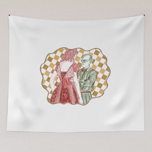 Item preview, Phantom Thread // Christmas Movie Collection // Handdrawn Illustration designed and sold by damnfinecuppa.