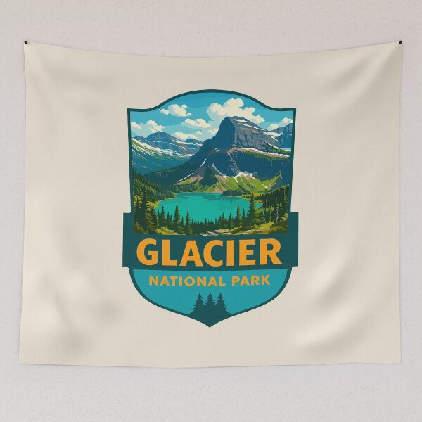 Item preview,  Glacier National Park Sticker designed and sold by Gideon Emmerich.