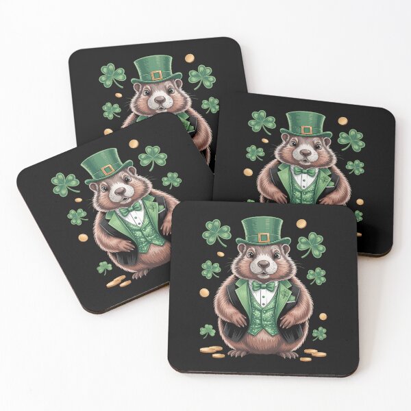 Item preview, Funny Groundhog Leprechaun St Patrick_s Day designed and sold by cosmicncozyS.