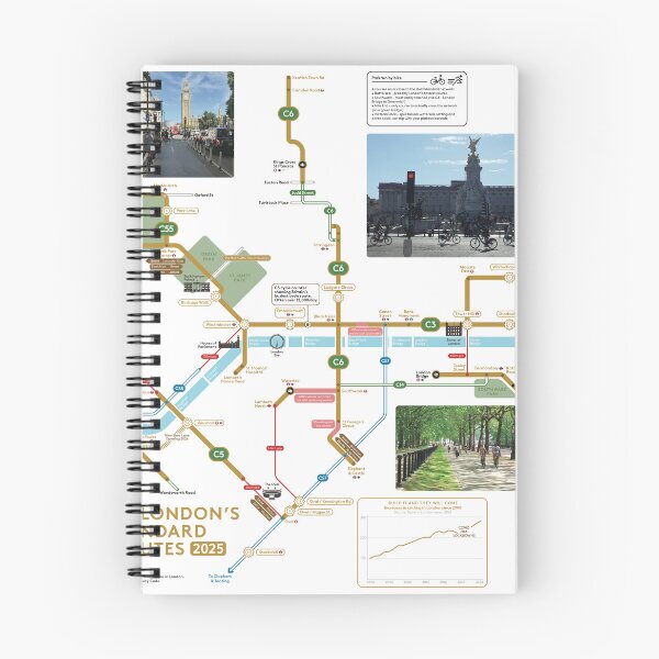 Item preview, London Gold Standard Cycle Map - 2025 designed and sold by Gold Standard Cycling.