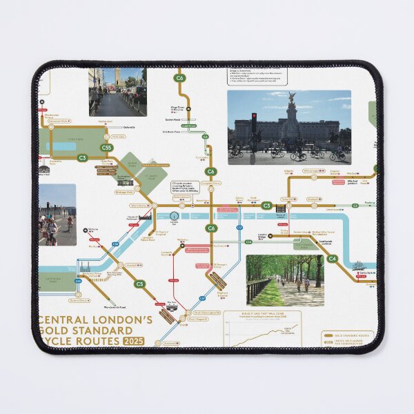 Item preview, London Gold Standard Cycle Map - 2025 designed and sold by Gold Standard Cycling.