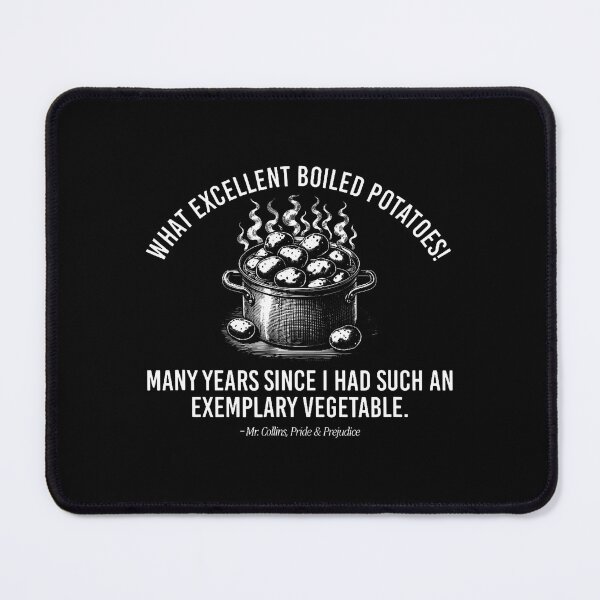 Item preview, Exemplary Vegetable Quote Mr Collins Pride Prejudice designed and sold by JuneLisa1.
