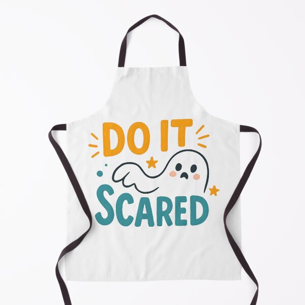 Item preview, Do It Scared Inspirational Ghost Quote Design. designed and sold by The-T-In-Retro.