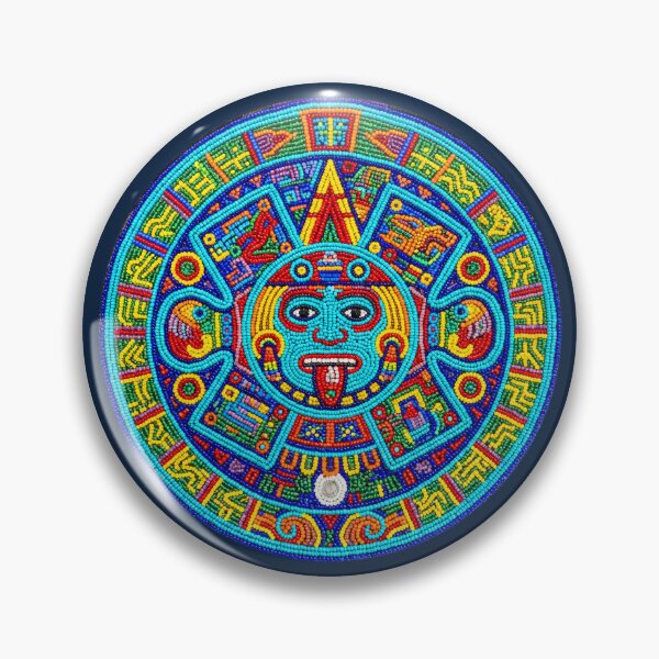 Item preview, Huichil Chaquira Style Aztec Calendar designed and sold by SAUHER.