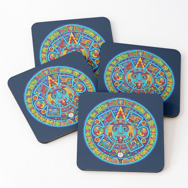 Item preview, Huichil Chaquira Style Aztec Calendar designed and sold by SAUHER.