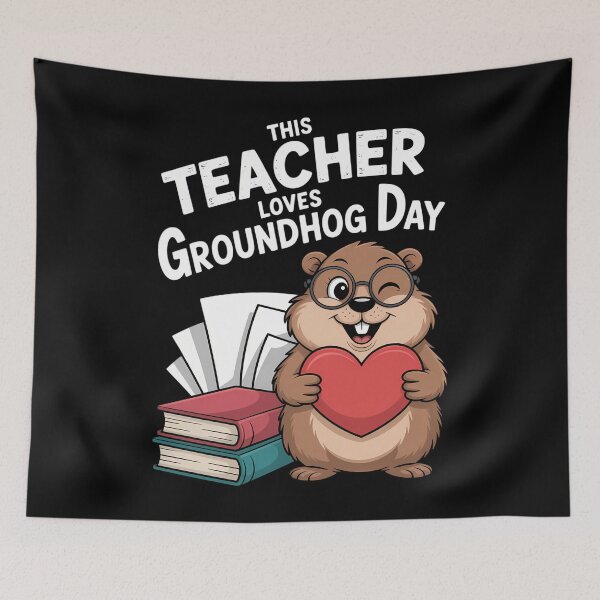 Item preview, Groundhog Cute Teacher designed and sold by cosmicncozyS.