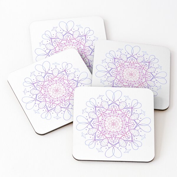 Item preview, Birds & Blossoms - Ombré Color Gradient Mandala Design  designed and sold by Jeanna’s Designs.