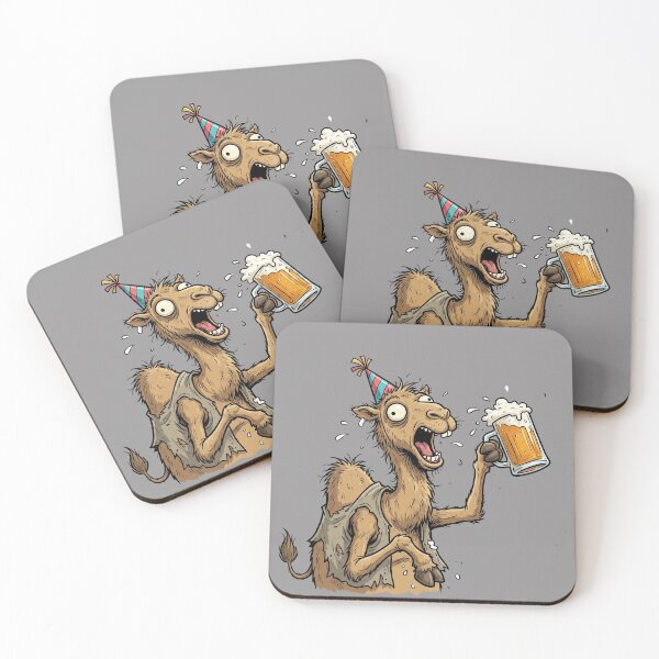 Item preview, Funny Party Animal: Funny Camel Enjoying a Beer – Comedy Camel Drinking T-Shirt designed and sold by Grang Art Artistic Designs.