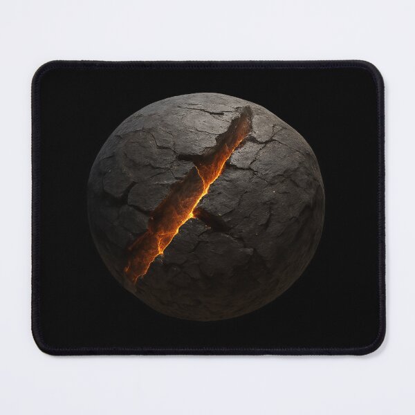 Item preview, Cracked Planet Surface with Glowing Magma designed and sold by MKreative Studio.