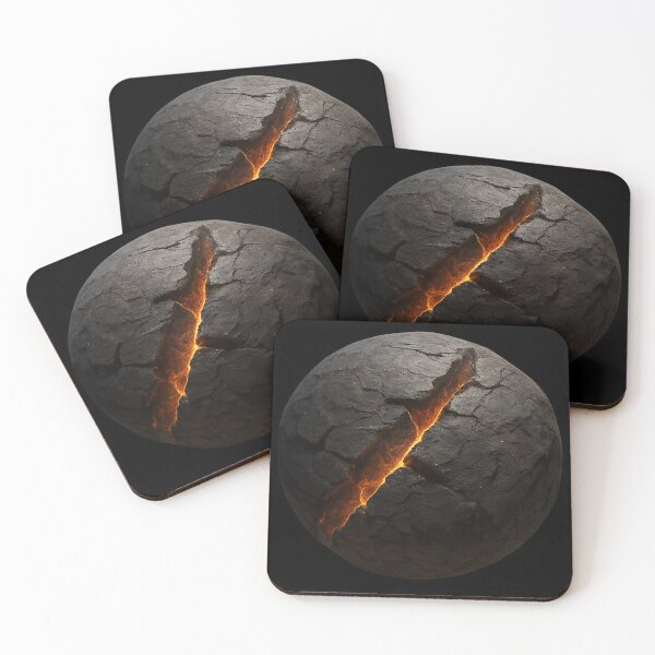 Item preview, Cracked Planet Surface with Glowing Magma designed and sold by MKreative Studio.