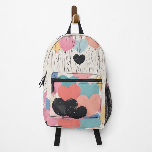 Item preview, Colorful heart-shaped balloons float in the air. designed and sold by Mianku | Für das Leben.