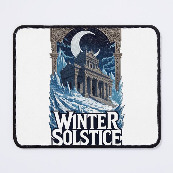 Item preview, Winter Solstice Temple T-Shirt, Premium Icy Fortress Graphic, Celestial Forest Apparel designed and sold by YMLux.