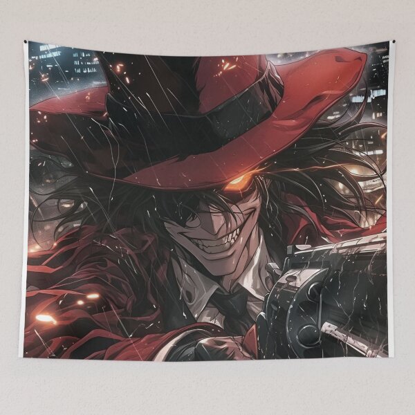 Item preview, Crimson Gunslinger Vampire – Dark Anime Hunter Art” designed and sold by Dyan4.