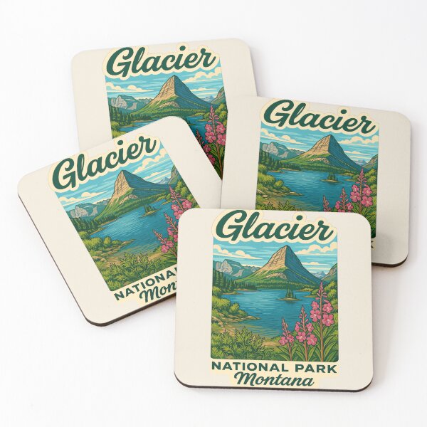 Item preview, Glacier National Park Sticker designed and sold by Gideon Emmerich.