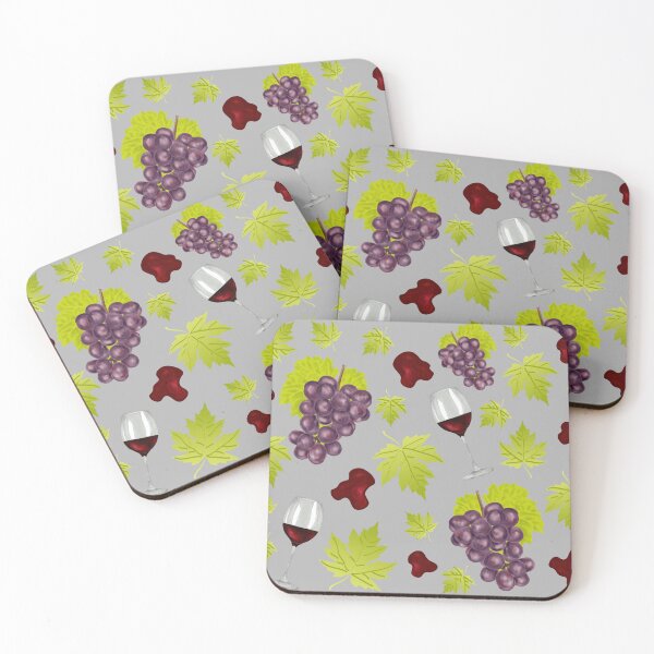 Item preview, Wine Pattern – Grapes & Glasses designed and sold by Digital Muse Store.