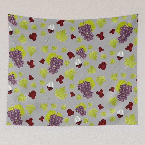 Item preview, Wine Pattern – Grapes & Glasses designed and sold by Digital Muse Store.