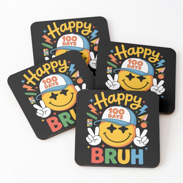 Item preview, Happy 100 Days of School Bruh Teacher designed and sold by cosmicncozyS.