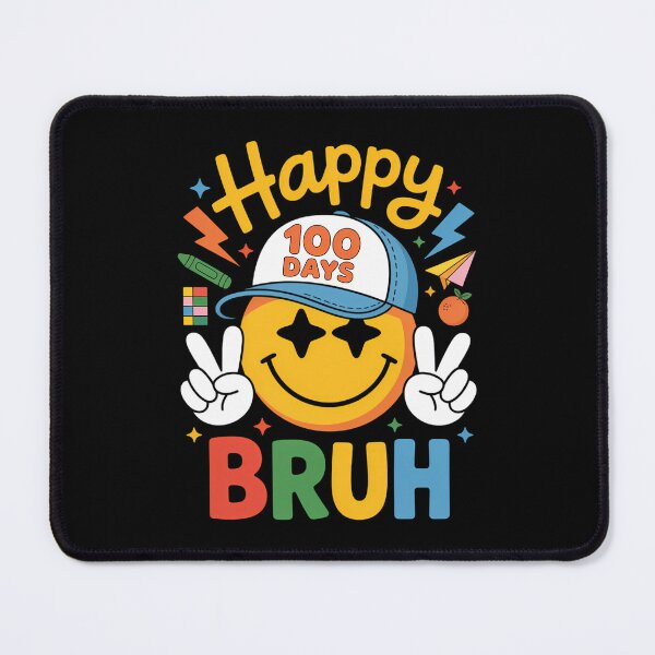 Item preview, Happy 100 Days of School Bruh Teacher designed and sold by cosmicncozyS.