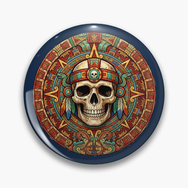Item preview, Copy of Watercolor Aztec Skull Calendar designed and sold by SAUHER.