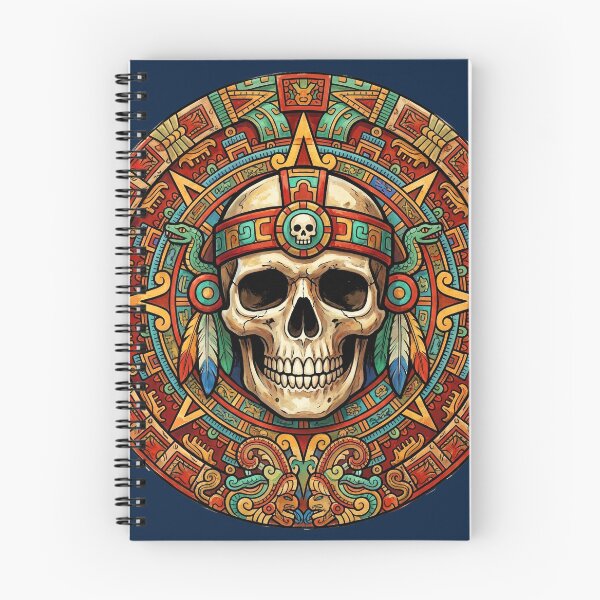 Item preview, Copy of Watercolor Aztec Skull Calendar designed and sold by SAUHER.