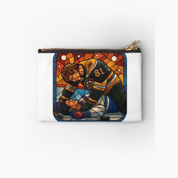 Item preview, Heated Rivalry Stained Glass Art – Intense Showdown Illustration designed and sold by Gurjeetpixelart.