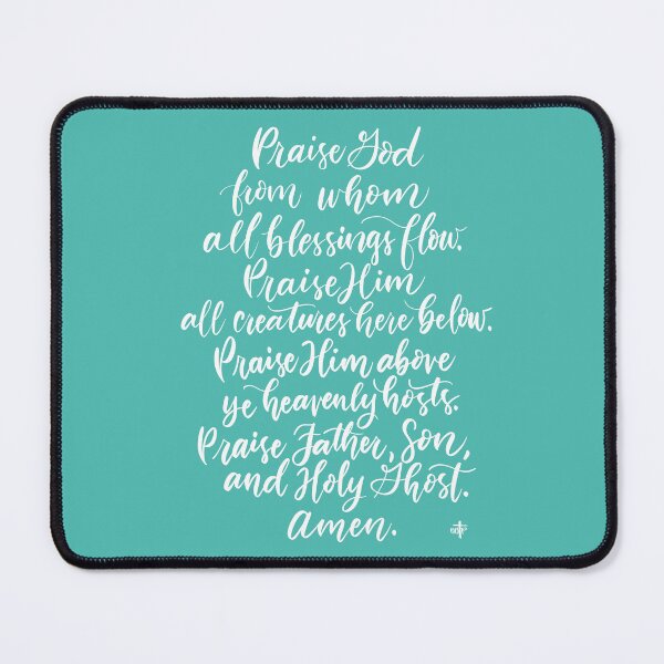 Item preview, Doxology: White Calligraphy Lettering designed and sold by BeBlessedPrayer!.