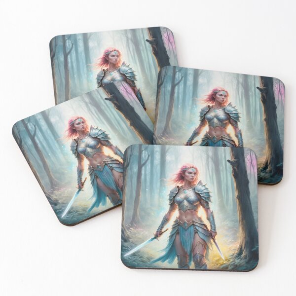 Item preview, Female warrior designed and sold by Island Art Studios.
