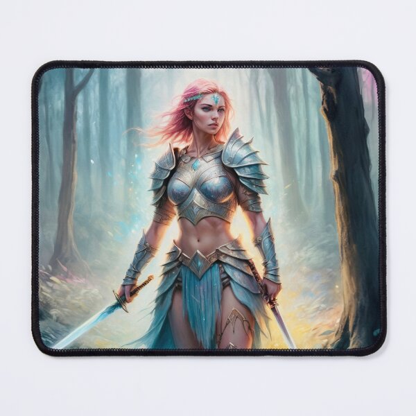 Item preview, Female warrior designed and sold by Island Art Studios.