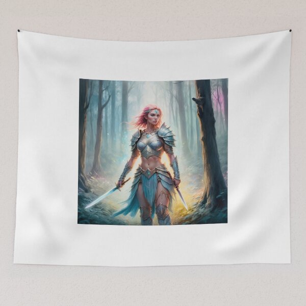 Item preview, Female warrior designed and sold by Island Art Studios.