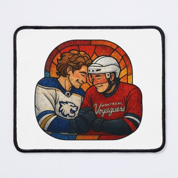 Item preview, Rivals on Ice – Dramatic Stained Glass Art Sticker designed and sold by Gurjeetpixelart.