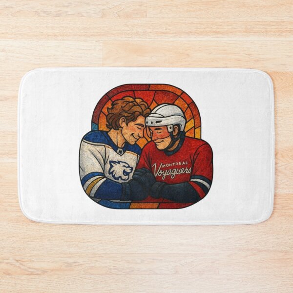Item preview, Rivals on Ice – Dramatic Stained Glass Art Sticker designed and sold by Gurjeetpixelart.