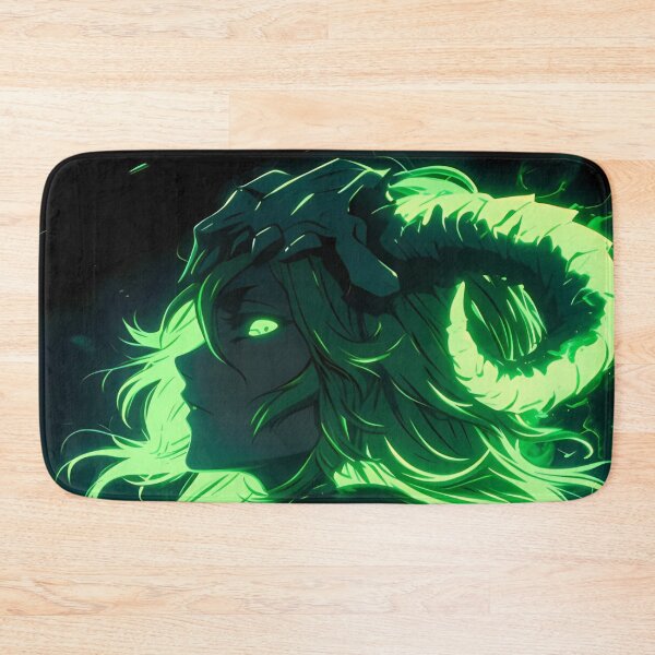 Item preview, Espada-Neon Demon Warrior – Glowing Horned Spirit in Dark Fantasy Art designed and sold by Dyan4.