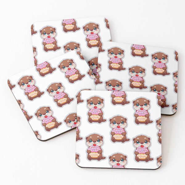 Item preview, Giant Cupcake Treat With Happy Otter – Fun & Cute Animal Artwork designed and sold by Otterly Cute.