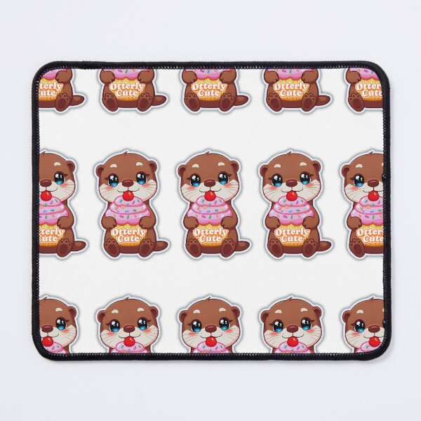 Item preview, Giant Cupcake Treat With Happy Otter – Fun & Cute Animal Artwork designed and sold by Otterly Cute.