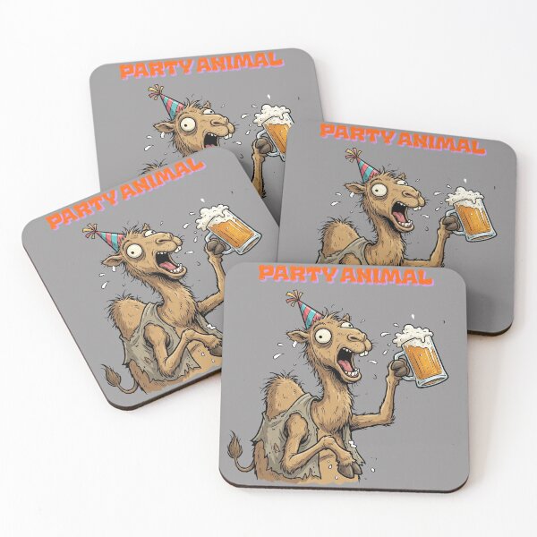 Item preview, Funny Camel Party Animal: Funny Camel Enjoying a Beer – Comedy Camel Drinking T-Shirt designed and sold by Grang Art Artistic Designs.