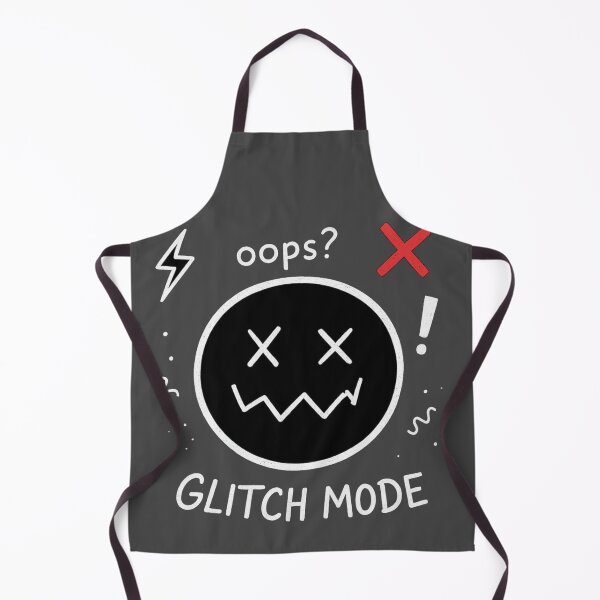 Item preview, Glitch Mode Error Face T-Shirt – Funny Digital Glitch Graphic Tee designed and sold by KDesignCrafts.