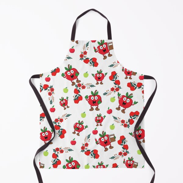Item preview, Cute Happy Apples Smiley - Orchard Apple Food Fruit Pattern designed and sold by RoyalStarsPatts.
